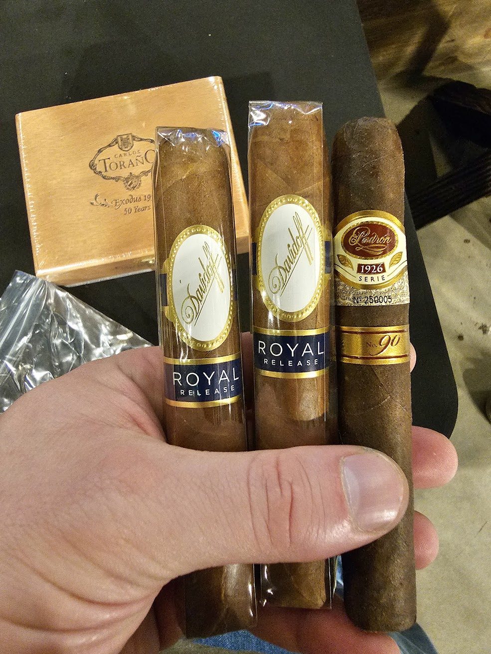 Padrón 1926 No. 90, the cigar on the right